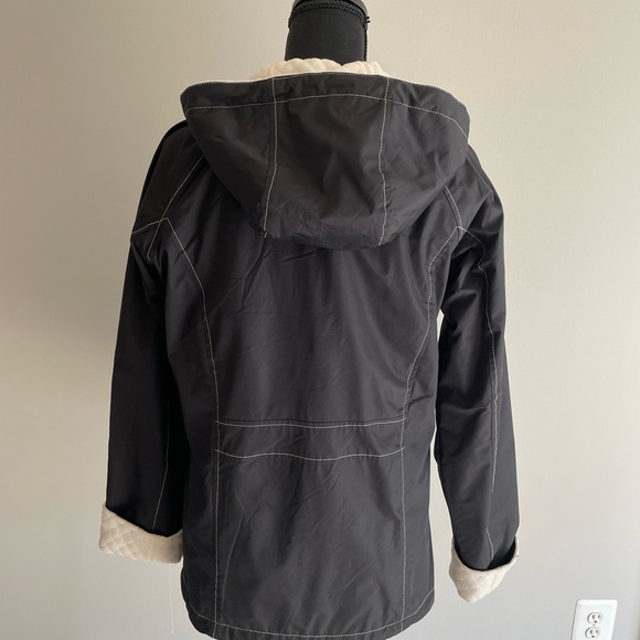 IZOD Nylon Reversible Raincoat Sz Small - Picture 2 of 4